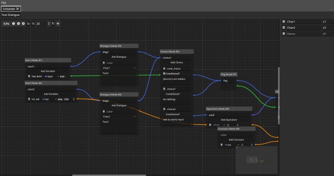 Screenshot of the editor prototype