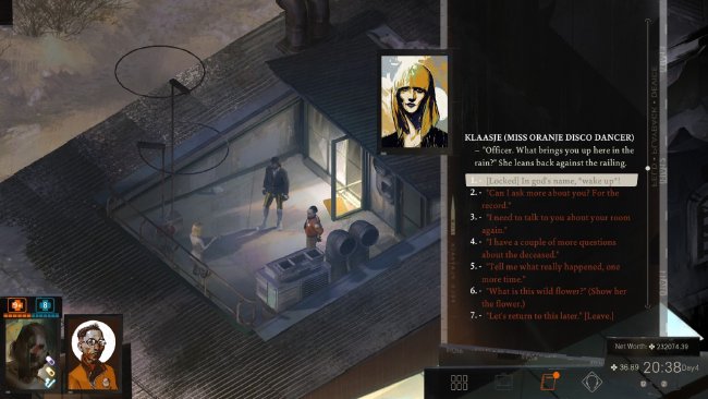 Screenshot from Disco Elysium